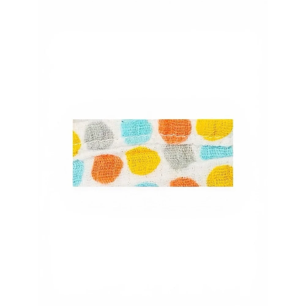 ADEN & ANAIS ZUTANO Dots Swaddle Blanket Polka Dot Yellow Gray Blue Orange